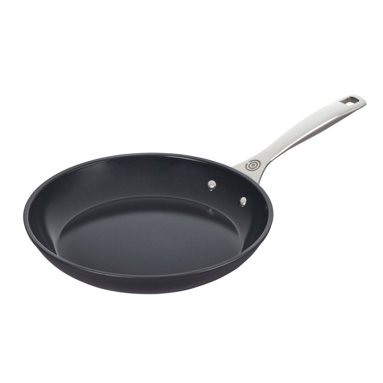 10" Black Aluminum Non-stick Ceramic Fry Pan with Lid