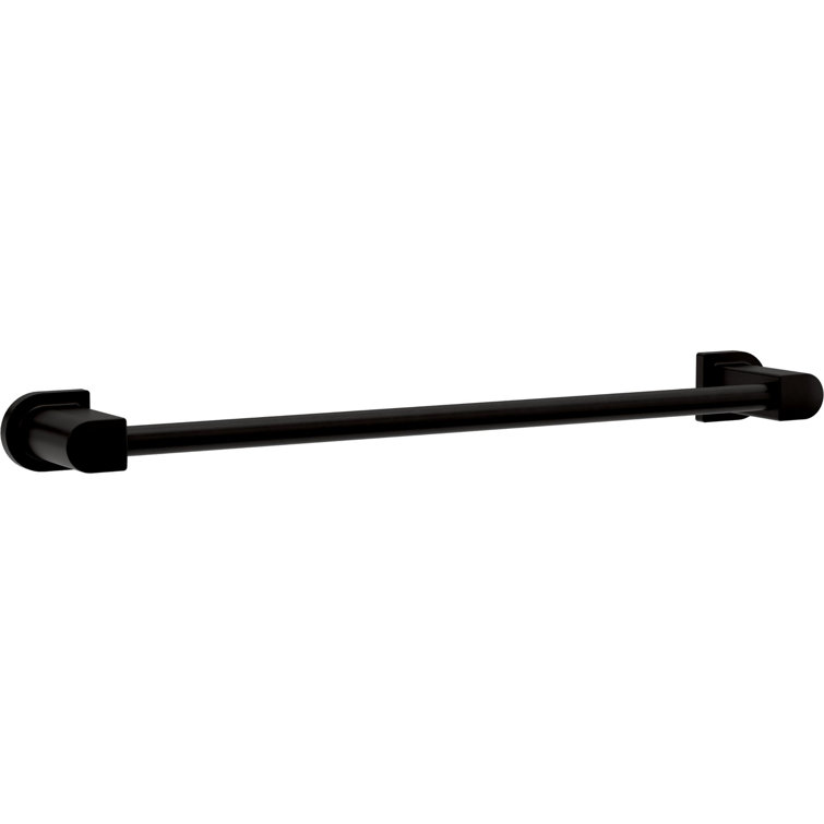 Matte Black Wall Mounted 18-inch Towel Bar