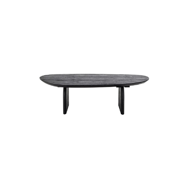 Hudson Black Mango Wood Free Form Coffee Table