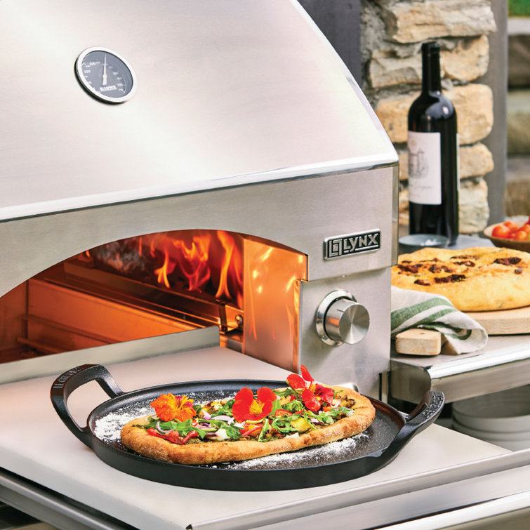 Matte Black 15" Enameled Cast Iron Outdoor Pizza Pan