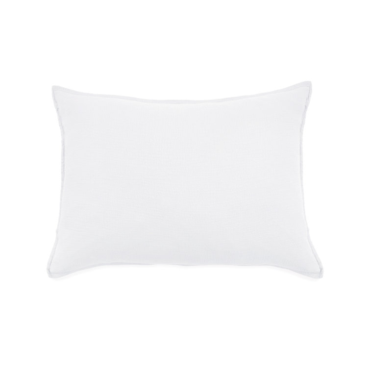 White Twin Cotton Duvet Cover Set with Standard Sham