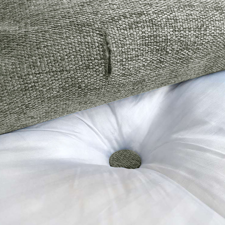 Gray California King Removable Cover Wedge Pillow