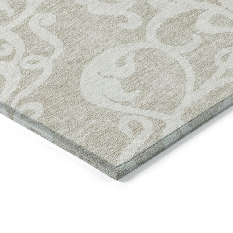 Chantille Beige Rectangular Synthetic Washable Rug 2'6" x 3'10"