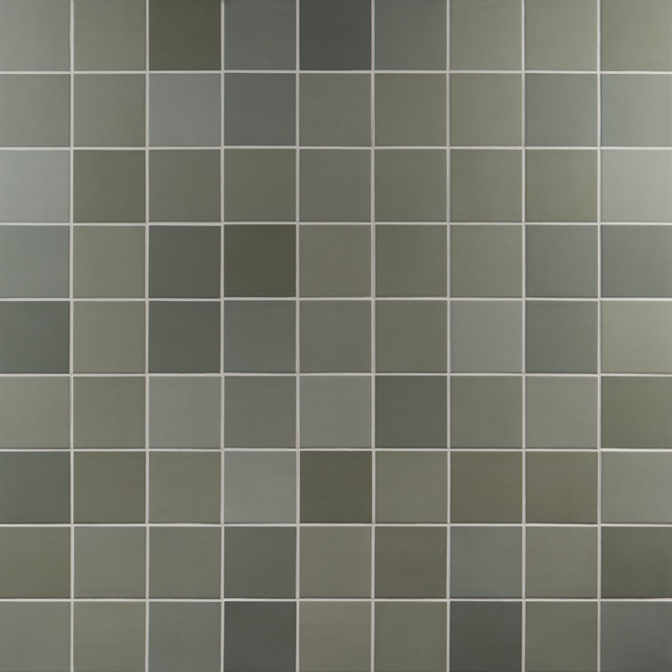 Sage Green Matte Porcelain 5x5 Wall Tile