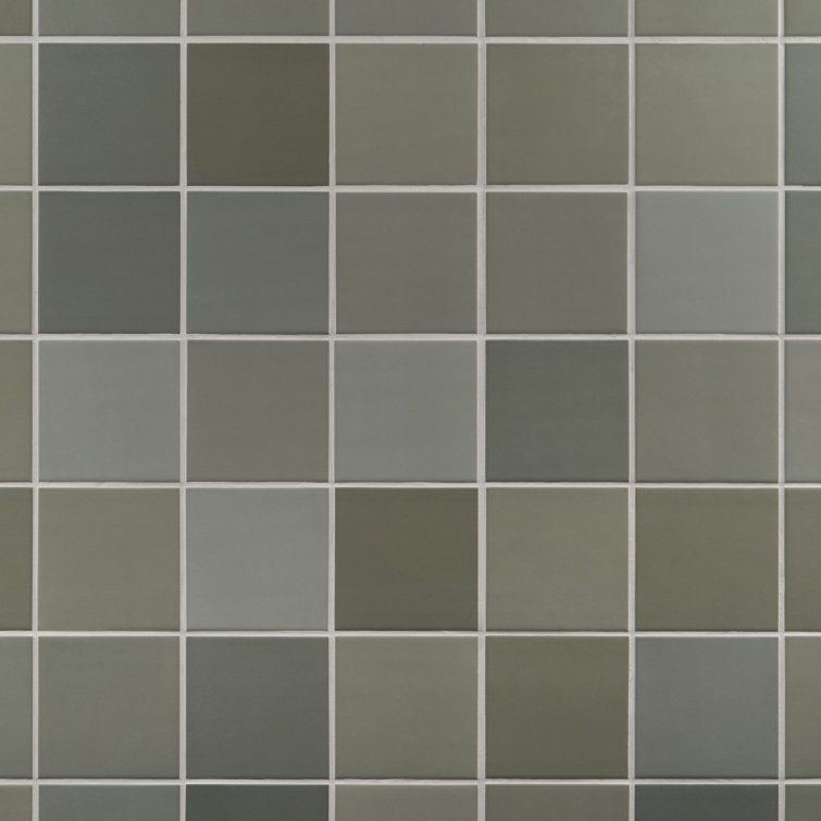 Sage Green Matte Porcelain 5x5 Wall Tile