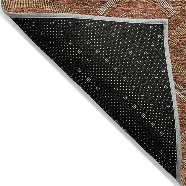 Paprika Rectangular Synthetic Indoor/Outdoor Area Rug