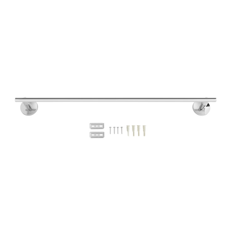 Polished Chrome 26'' Wall Mounted Towel Bar