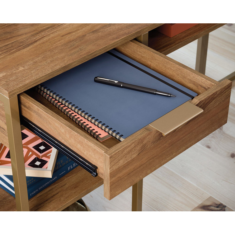 Sindoori Mango Wood L-Shaped Computer Desk with Drawers