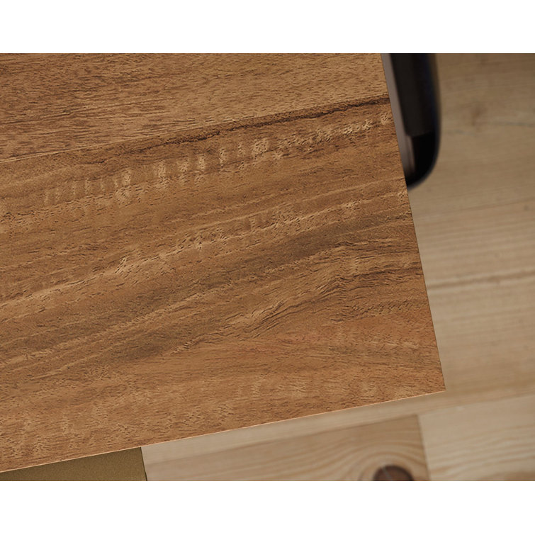 Sindoori Mango Wood L-Shaped Computer Desk with Drawers