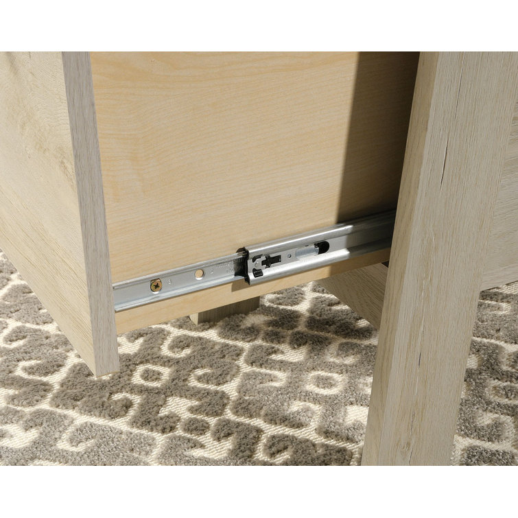 Chalked Chestnut Executive Desk with Integrated File Storage