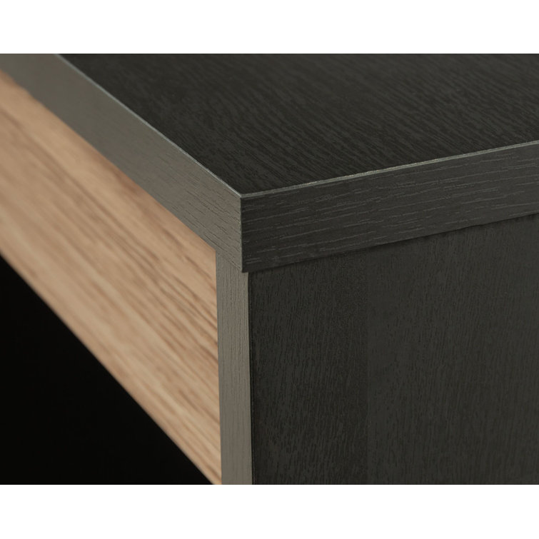 Raven Oak Timber Accented Home Office Desk with Storage