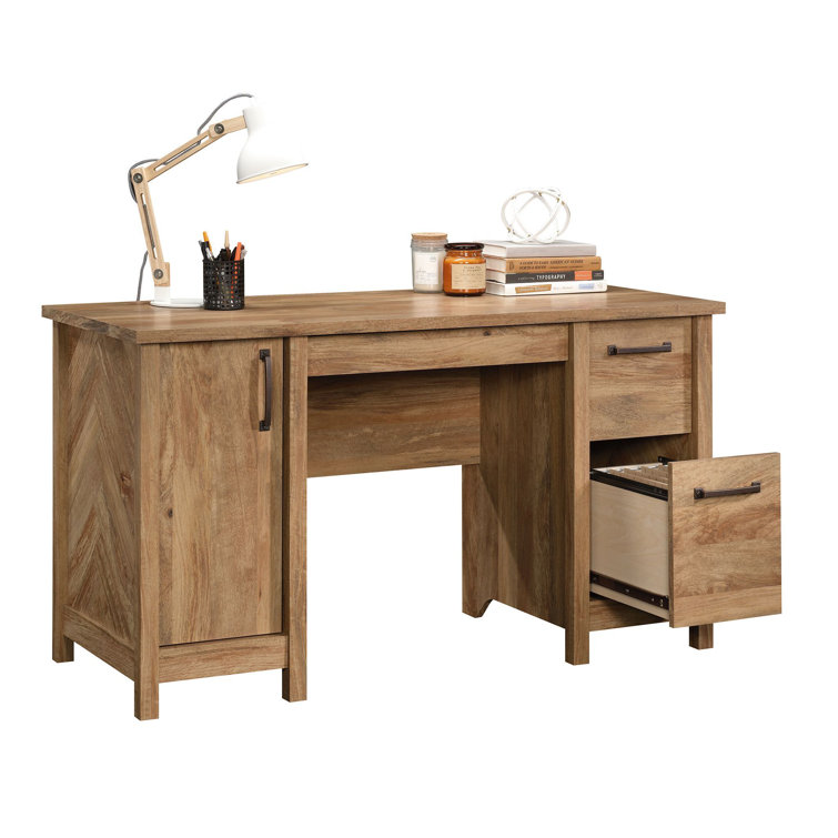 Sindoori Mango 53'' Home Office Desk with Filing Cabinet