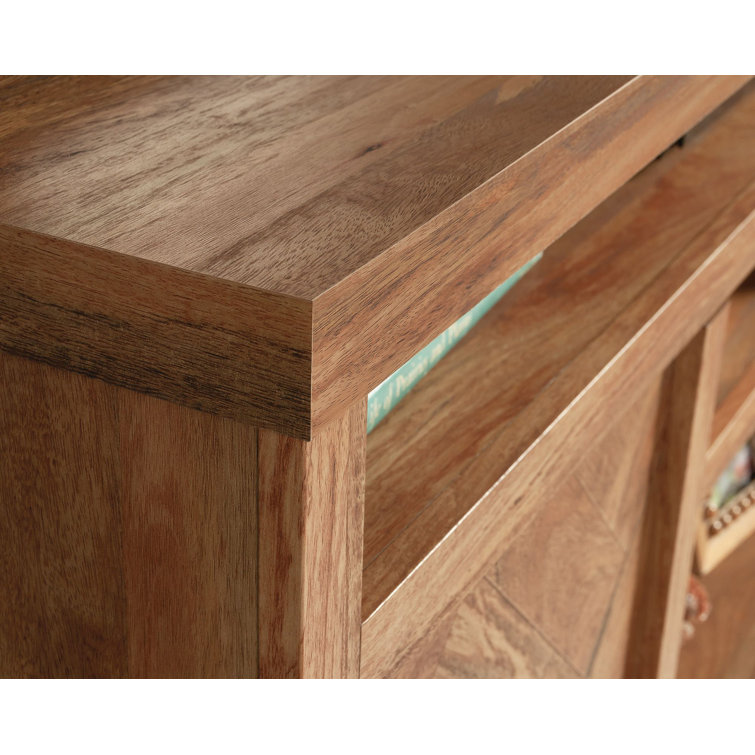 Sindoori Mango Herringbone Pattern 66'' TV Stand with Cabinet