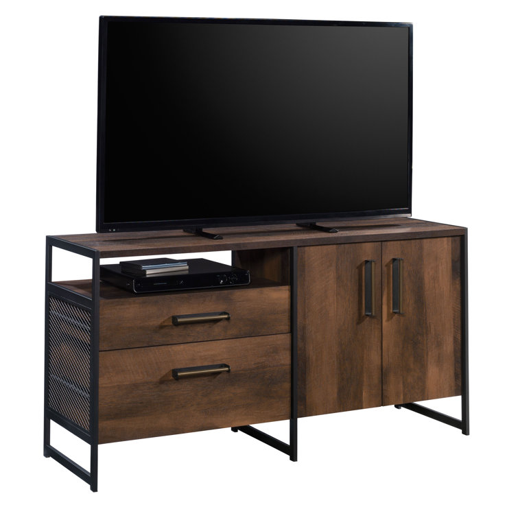 Briarbrook Barrel Oak 60" Modern TV Credenza with Adjustable Shelves