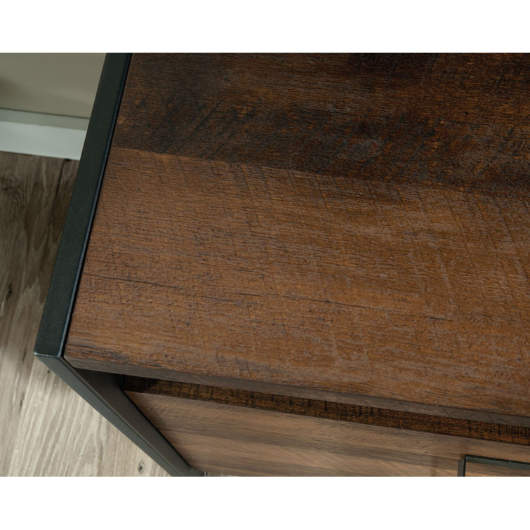 Briarbrook Barrel Oak 60" Modern TV Credenza with Adjustable Shelves