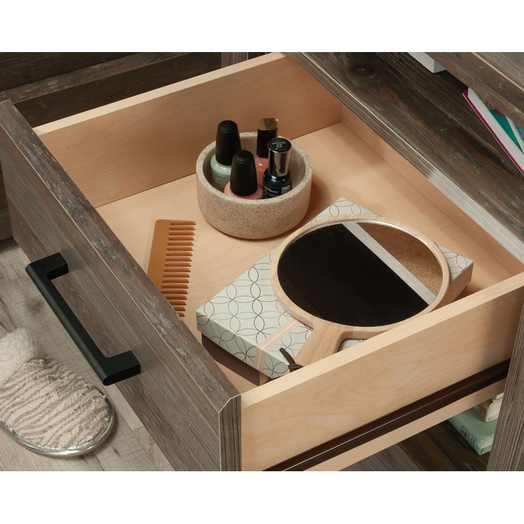 Summit Station Glacier Oak Nightstand with Open Shelves