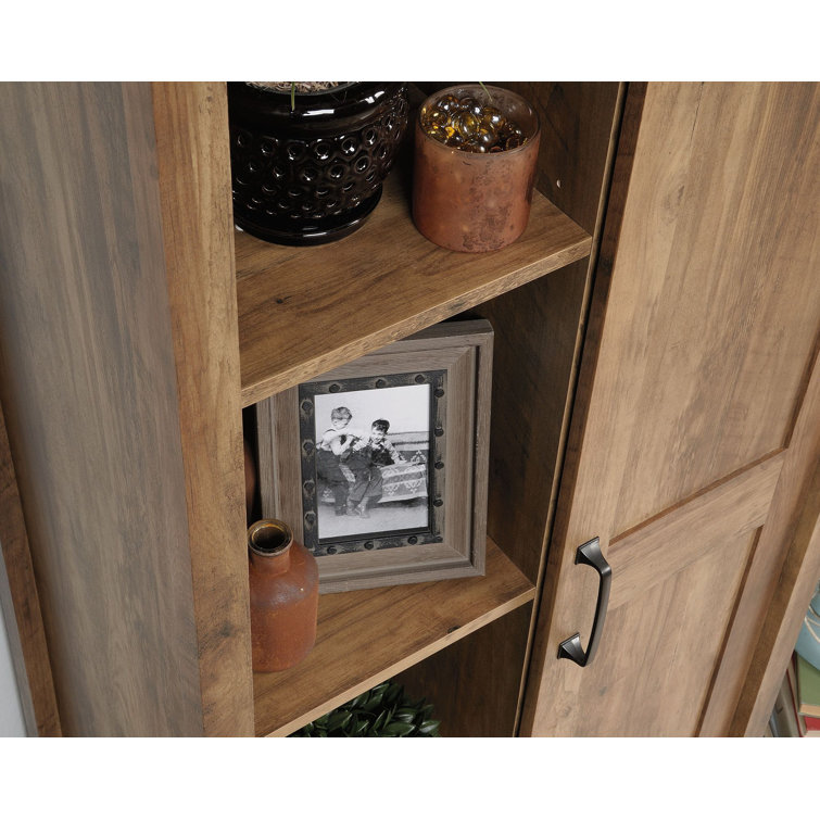 Rural Pine Freestanding Adjustable Shelving Storage Cabinet