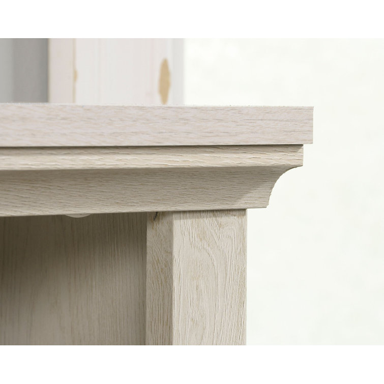 Adjustable Chalked Chestnut Wood 2-Shelf Bookcase