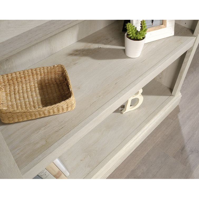 Adjustable Chalked Chestnut Wood 2-Shelf Bookcase
