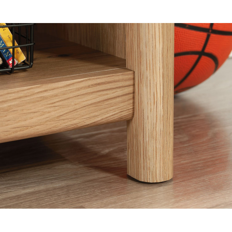 Dover Edge Timber Oak Cubby Storage Bookcase with Adjustable Shelves