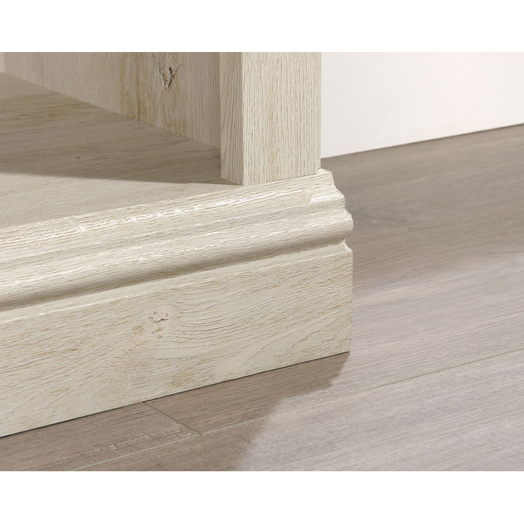 Adjustable Chalked Chestnut Wood 2-Shelf Bookcase