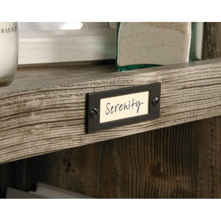 Rustic Cedar 10-Cubby Adjustable Wood Bookcase in Gray