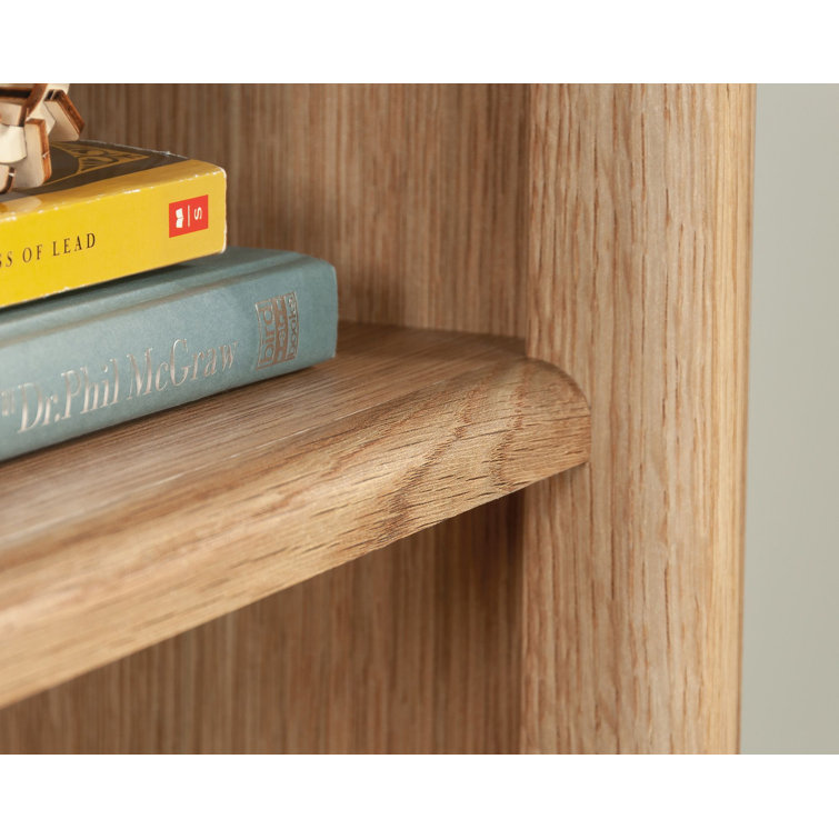 Dover Edge Timber Oak Cubby Storage Bookcase with Adjustable Shelves