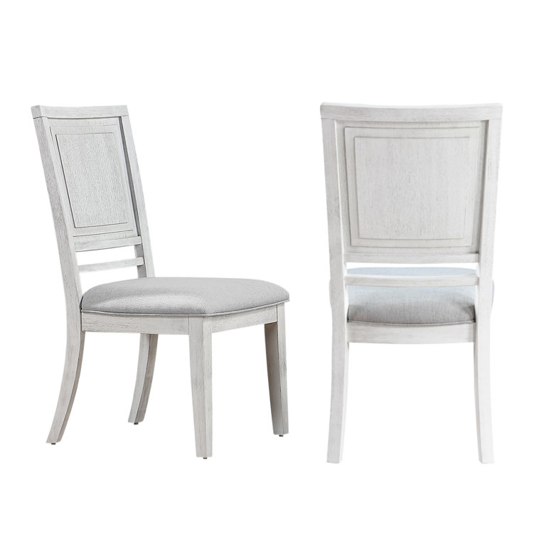 White Wood Oval Expandable Dining Table Set with Buffet and 4 Chairs