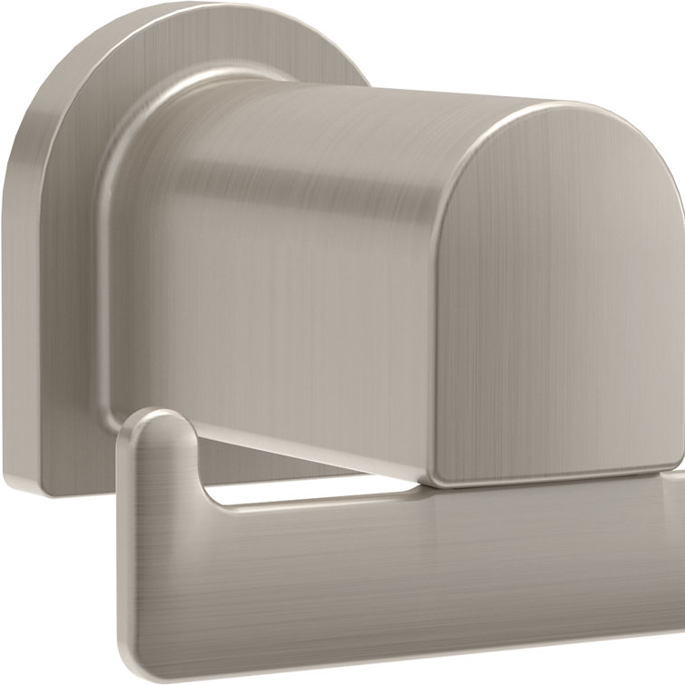 Xander Brushed Nickel Double Wall Mounted Robe Hook