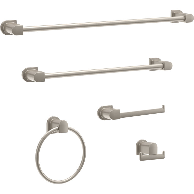 Xander 18-Inch Brushed Nickel Wall Mounted Towel Bar