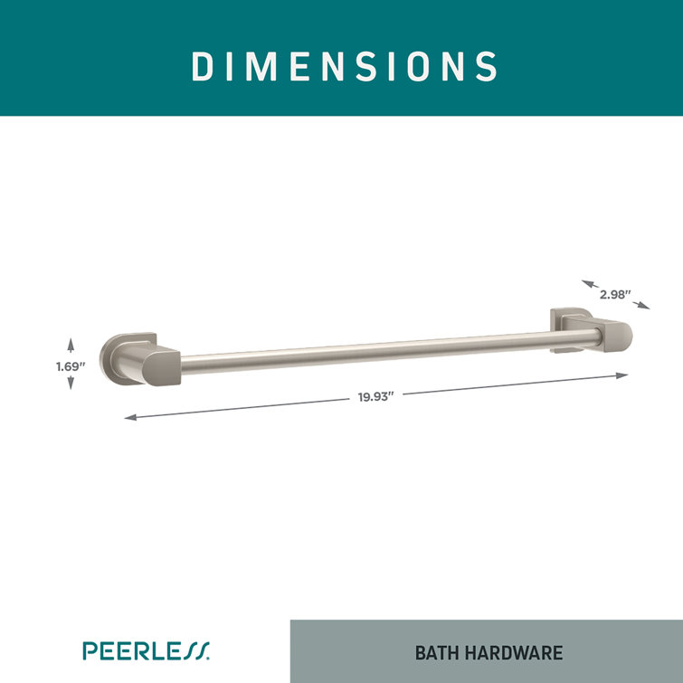 Xander 18-Inch Brushed Nickel Wall Mounted Towel Bar