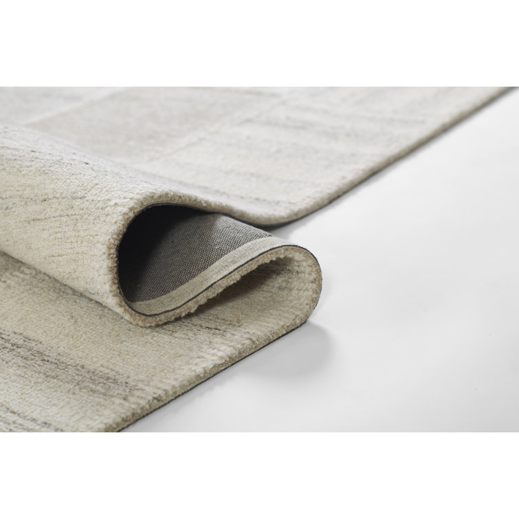 Lanora Hand Tufted Gray Wool Geometric 8' x 10' Rug