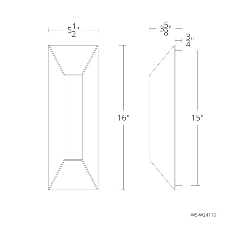 Maglev 5.5'' Bronze Aluminum LED Flush Mounted Sconce