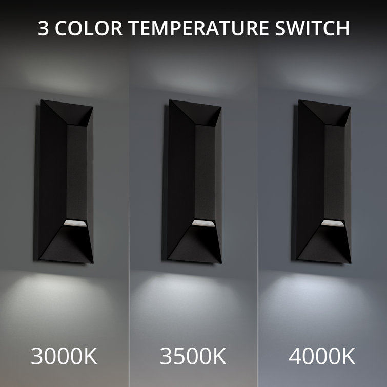 Maglev Dimmable Aluminum LED Flush Mount Sconce in Bronze and Black