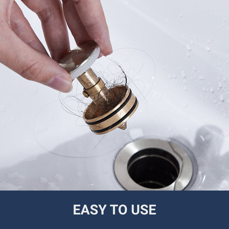 Brushed Nickel Single-Handle Waterfall Bathroom Faucet with Drain