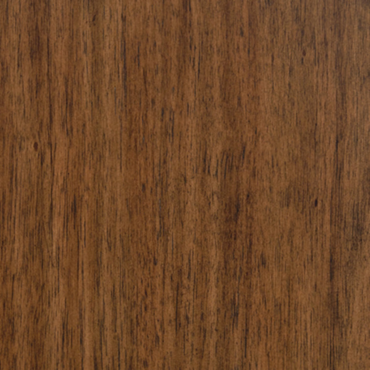 Medium Brown 6-Drawer Dresser with Mirror and Tapered Legs