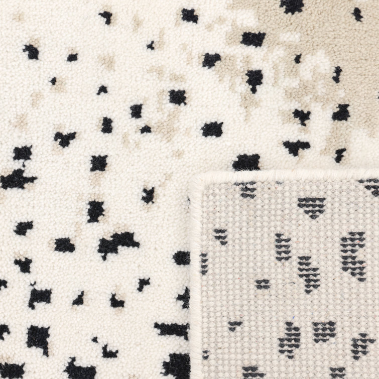 Louis Ivory 8' x 10' Hand-Knotted Wool Animal Print Area Rug