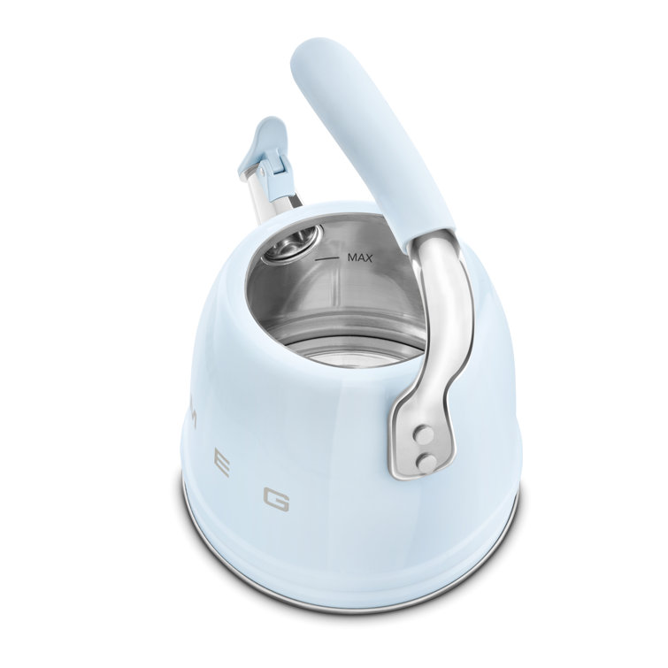 Pastel Blue Stainless Steel Retro Whistling Kettle