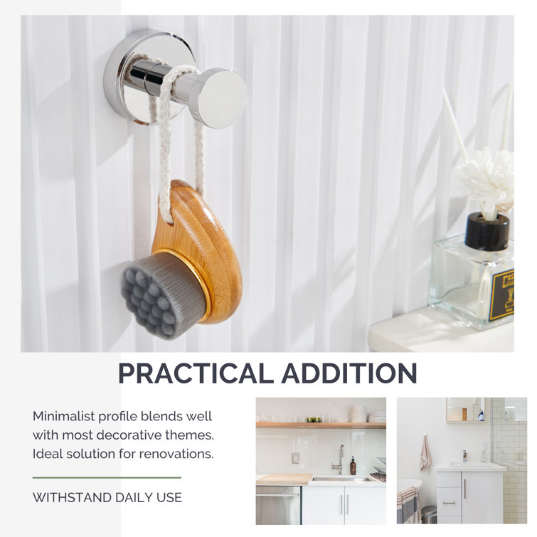 Polished Chrome Stainless Steel Wall Mounted Robe Hook