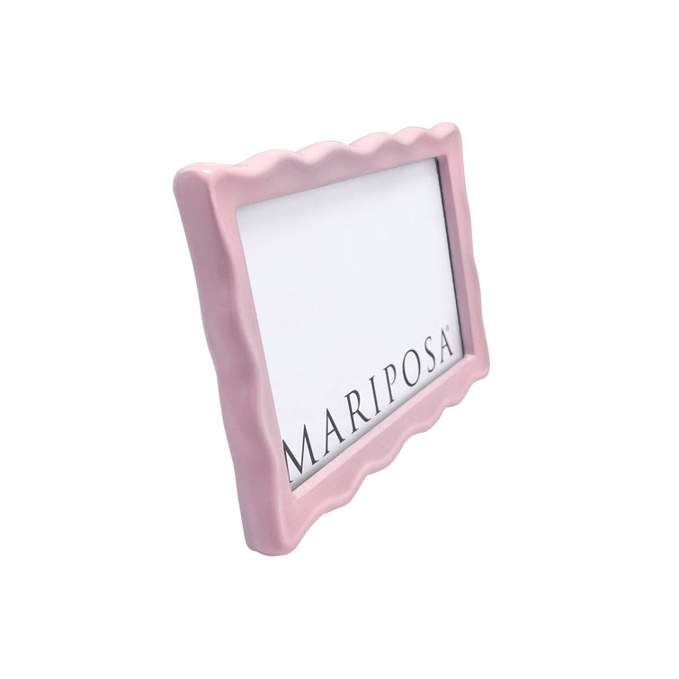 Mariposa Pink Wavy 4x6 Aluminum Tabletop Frame