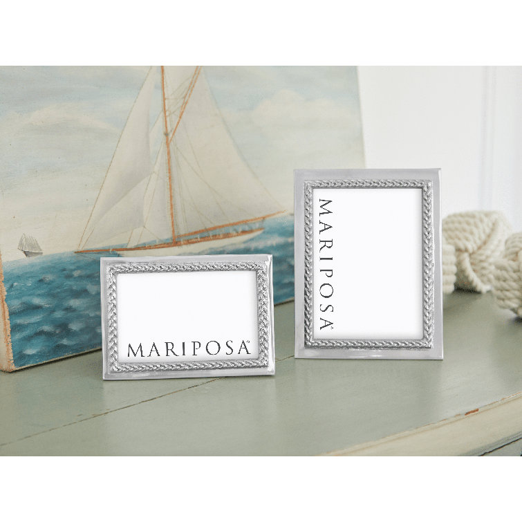 Braided Silver Aluminum 5x7 Picture Frame