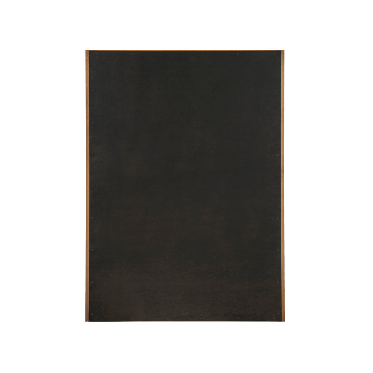 Medium Brown Oak 5-Drawer Dresser with Bronze Pulls