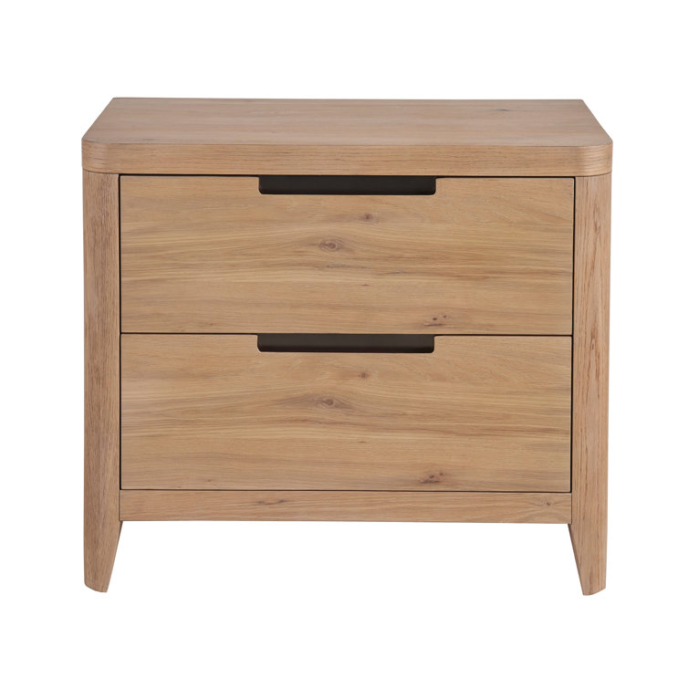 Walker Organic Natural Oak 2-Drawer Nightstand