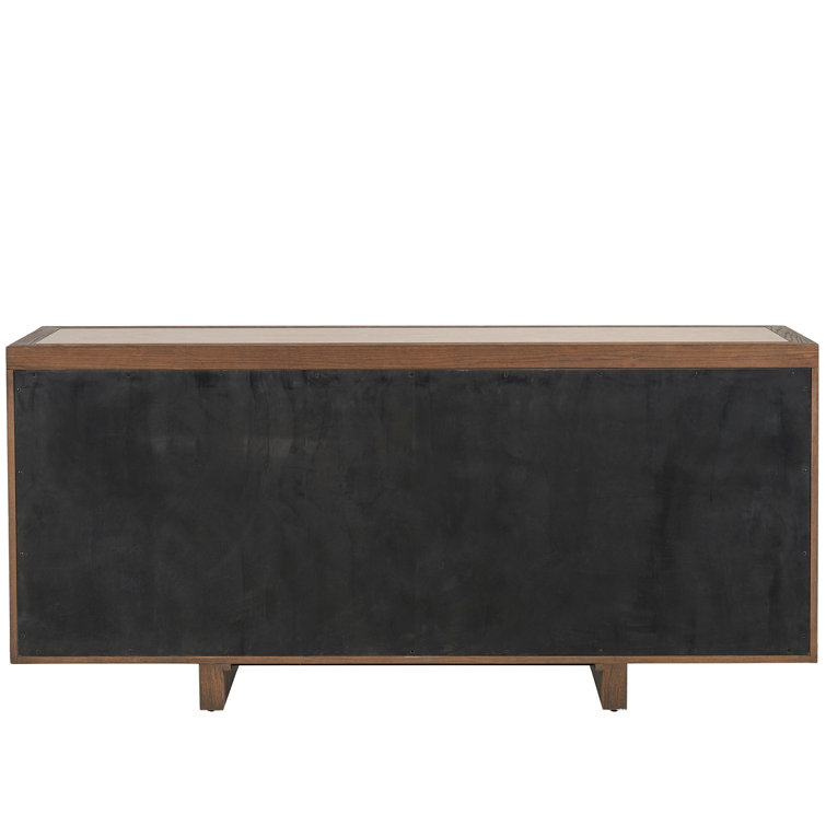 Veda 78'' Medium Brown Oak Modern Credenza