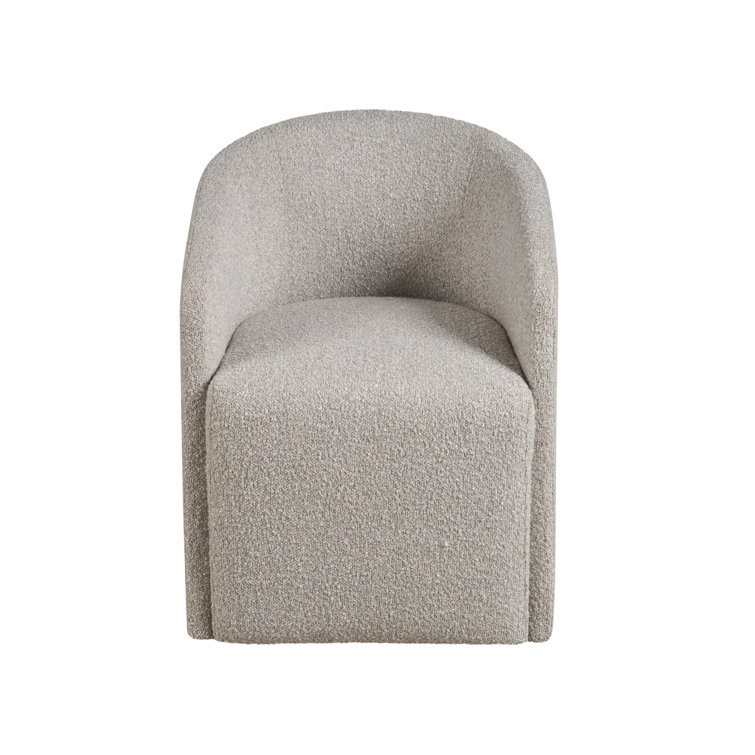 Gray Upholstered Contemporary Arm Chair