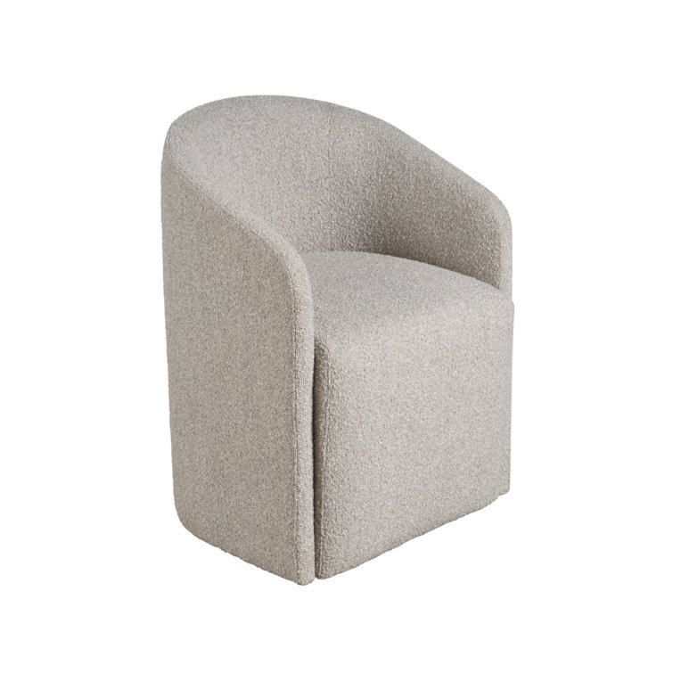 Gray Upholstered Contemporary Arm Chair