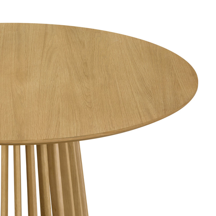 Pasadena 47'' Natural Oak Round Pedestal Dining Table