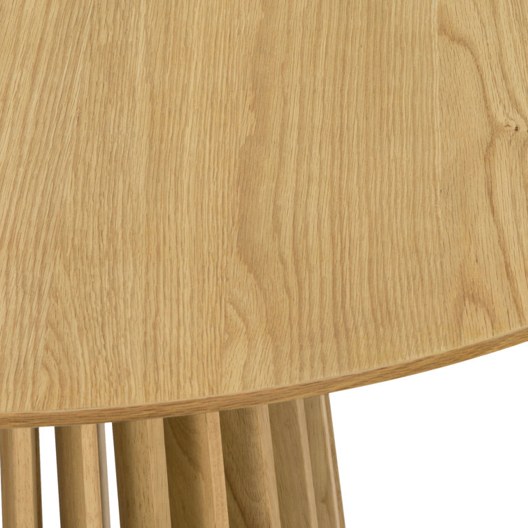 Pasadena 47'' Natural Oak Round Pedestal Dining Table