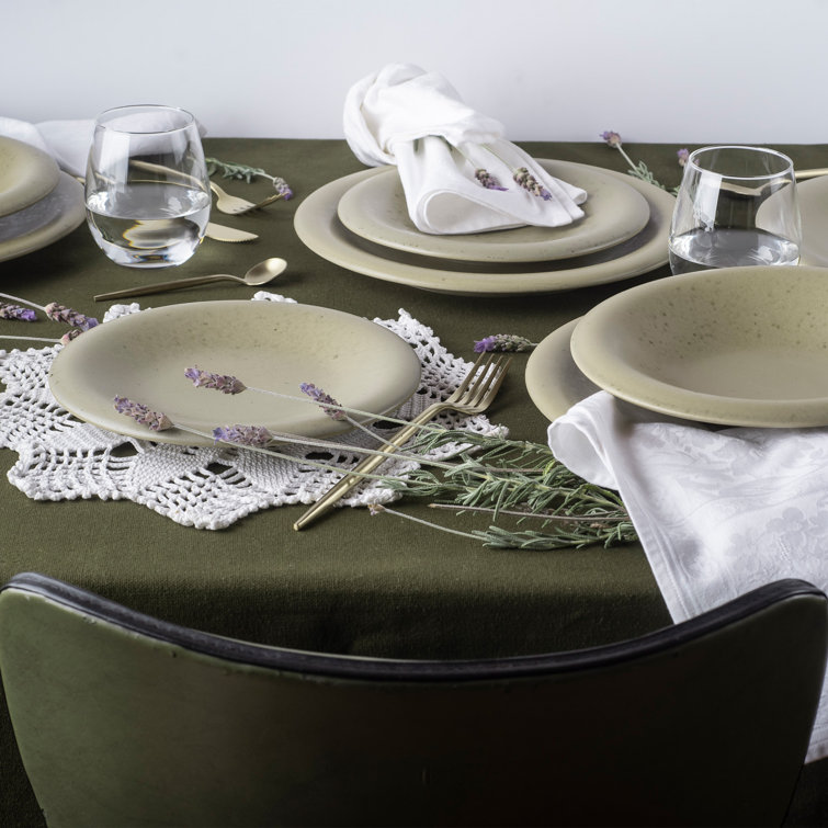 Aro 12-Piece Off-White Ceramic Dinnerware Set, Service for 4