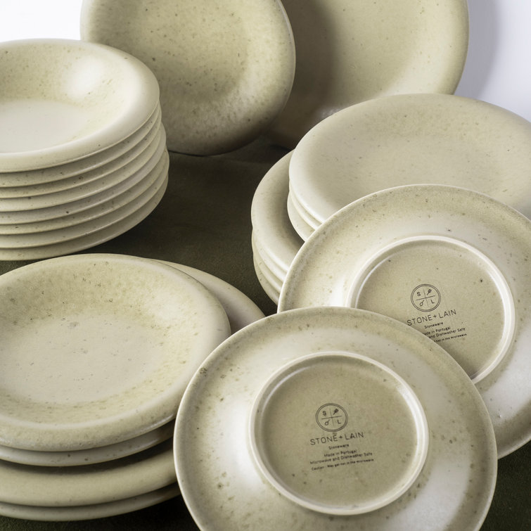 Aro 12-Piece Off-White Ceramic Dinnerware Set, Service for 4